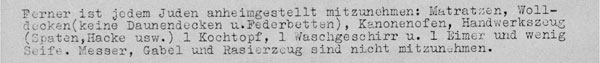 Short extract from a typewritten document.