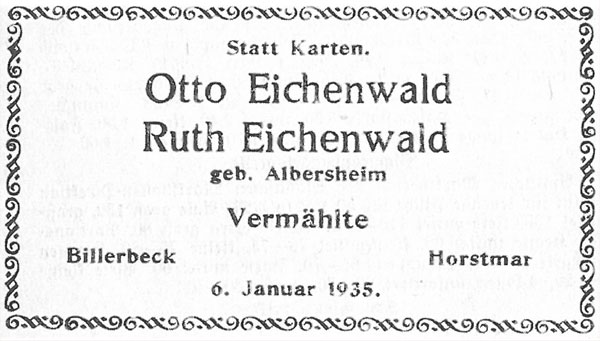 Newspaper clipping of an advertisement, bordered with decorations.